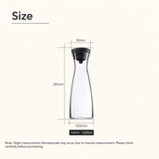 Clear Glass Carafe with Silver-Tone Floating Lid — image 5