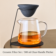 Ceramic Set + 500 ml Clear-Handle Pitcher