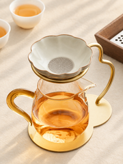 Ceramic Tea Filter Sets with Curved Stands and Glass Pourers — image 4