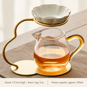 Cream / Amber-Handle Round Pourer