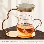Cream / Clear-Handle Round Pourer