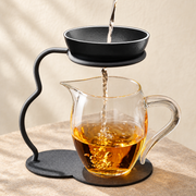 Black / Clear-Handle Round Pourer