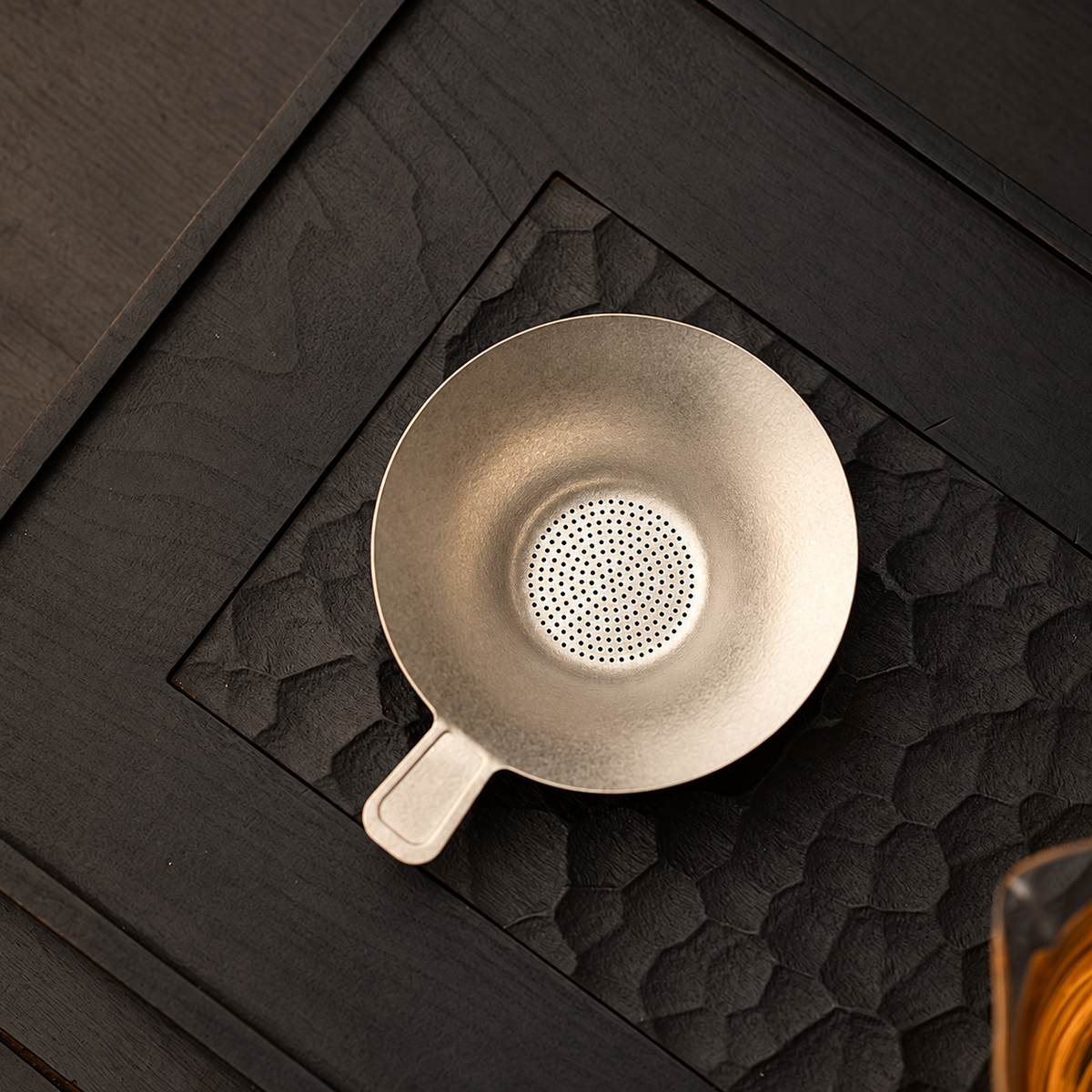 Handled Metal Tea Strainer — image 4