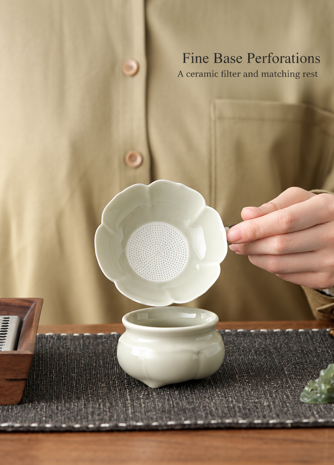 Fine base perforations