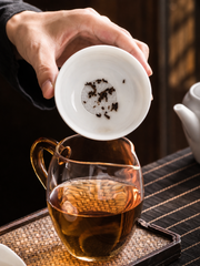 White Ceramic Tea Filters with Ingot Rests and Optional Pourers — image 4