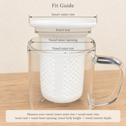 White Ceramic Tea Infuser Insert — image 4