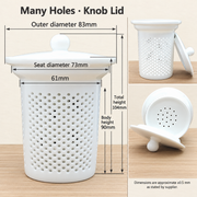 Many Holes · Knob Lid