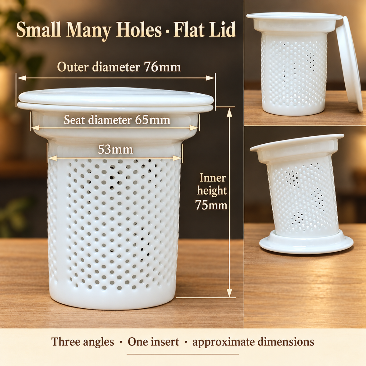 Small Many Holes · Flat Lid
