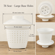 76 Seat · Large Base Holes