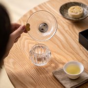 Glass Tea Filters and Rests — Ribbed, Smooth and Hammered — image 4