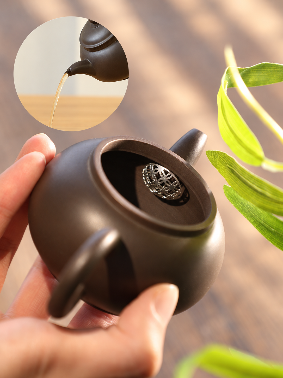 Floral-Lattice Teapot Spout Filter — image 4