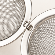 Hinged Silver Mesh Tea Infuser with Chain — image 2