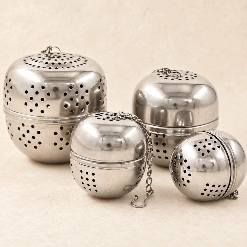 Perforated Tea Infuser with Chain — image 1
