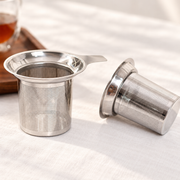 Silver Perforated Tea Basket with Side Tab — image 5