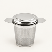Silver Basket Tea Infuser with Lid - source image 1