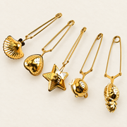 Gold Shaped Tea Infuser Tongs — image 6