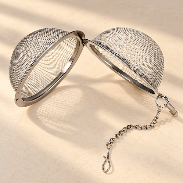 Silver Mesh Tea Infuser with Chain