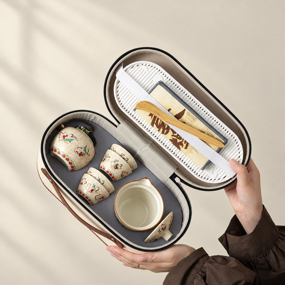 Dunhuang Ceramic Travel Tea Set — image 2