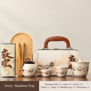 Dunhuang Ceramic Travel Tea Set — image 6
