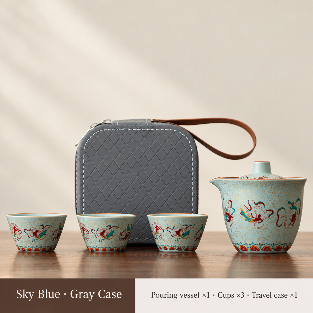 Dunhuang Ceramic Travel Tea Set — image 20