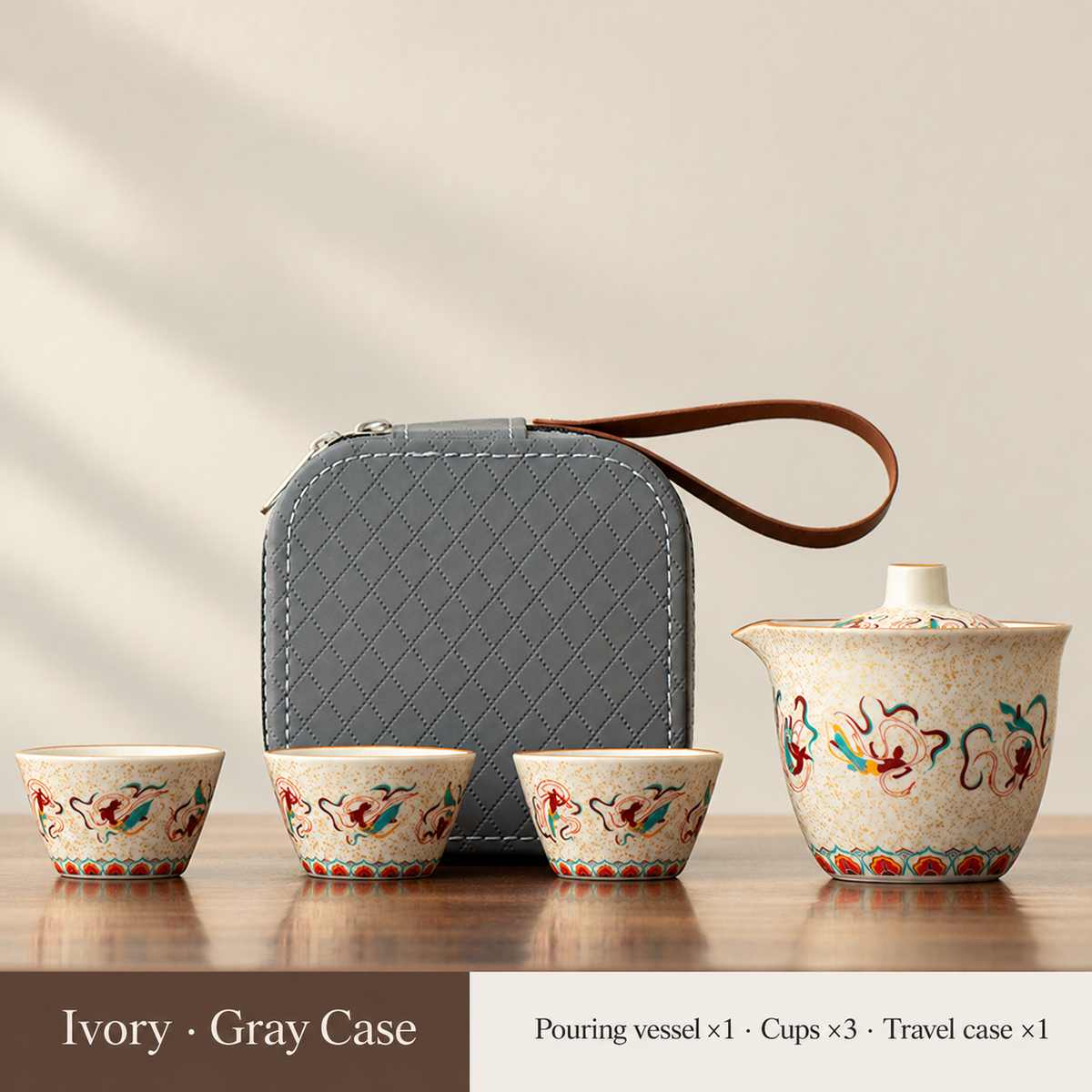 Dunhuang Ceramic Travel Tea Set — image 21