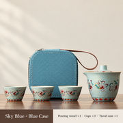 Sky Blue / Blue Case / 3 Cups