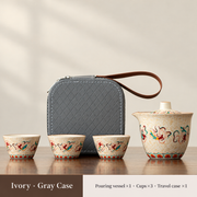 Ivory / Gray Case / 3 Cups