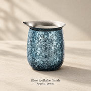 Blue iceflake finish