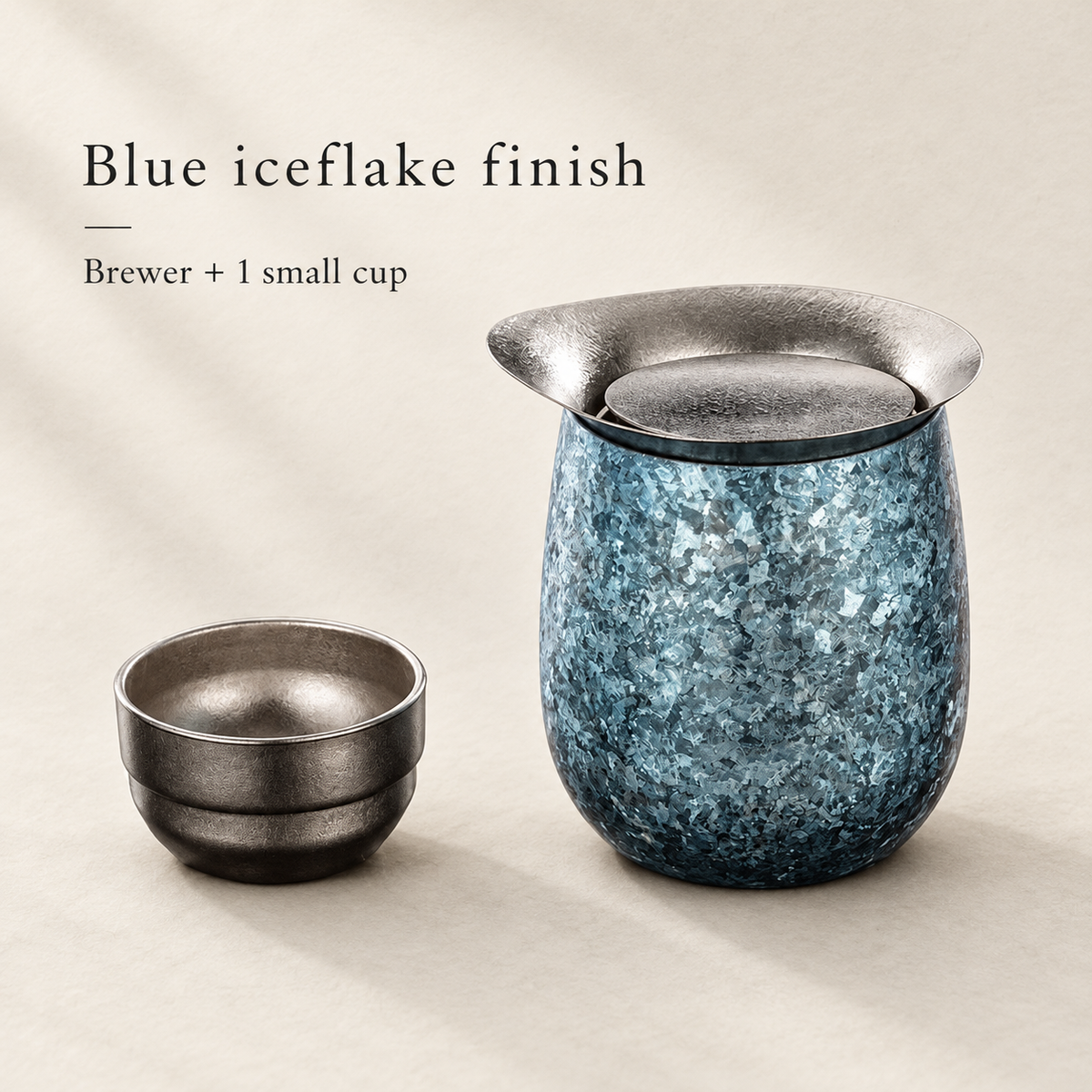 Blue iceflake / Brewer + 1 small cup