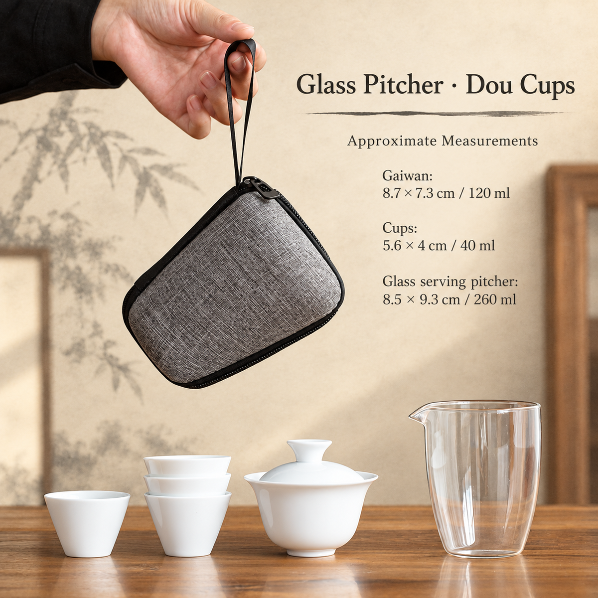 Glass Pitcher · Dou Cups