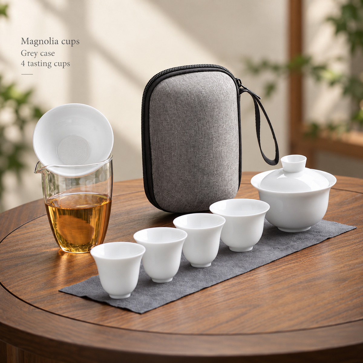 Magnolia cups / Grey case