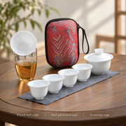 Flared bell cups / Red patterned case