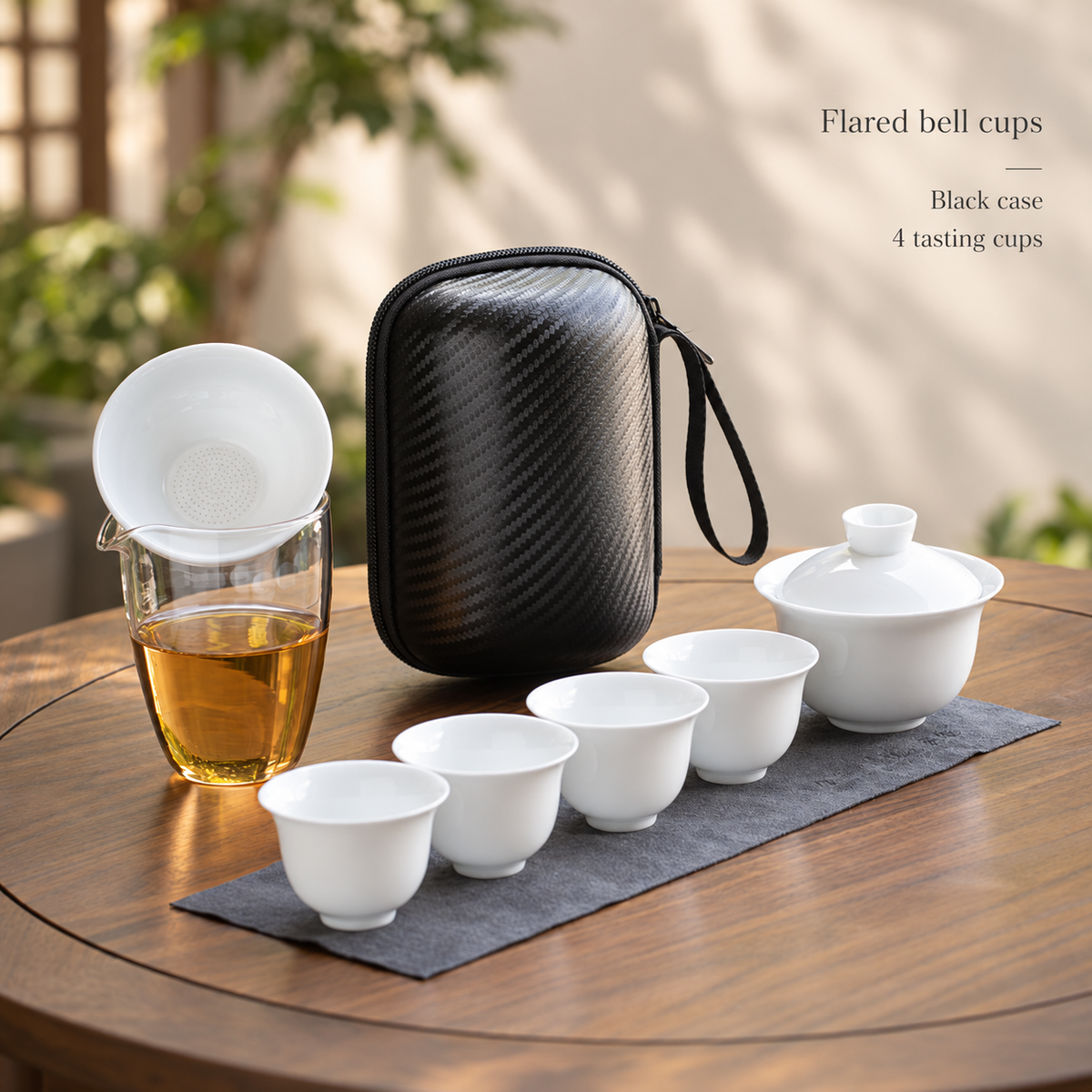 Flared bell cups / Black case