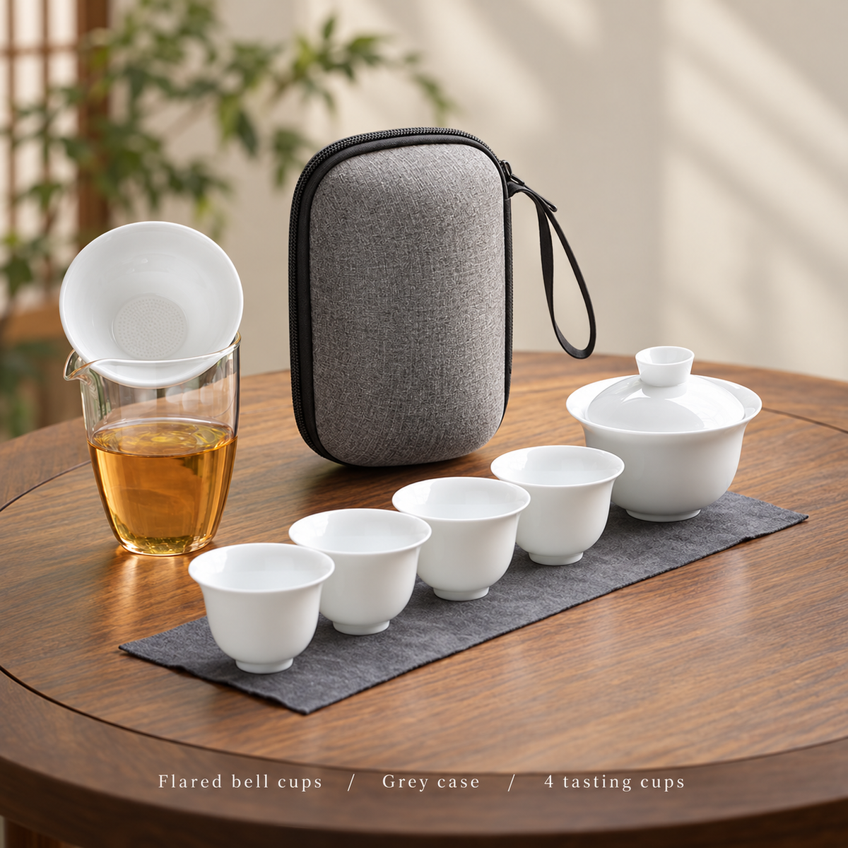 Flared bell cups / Grey case