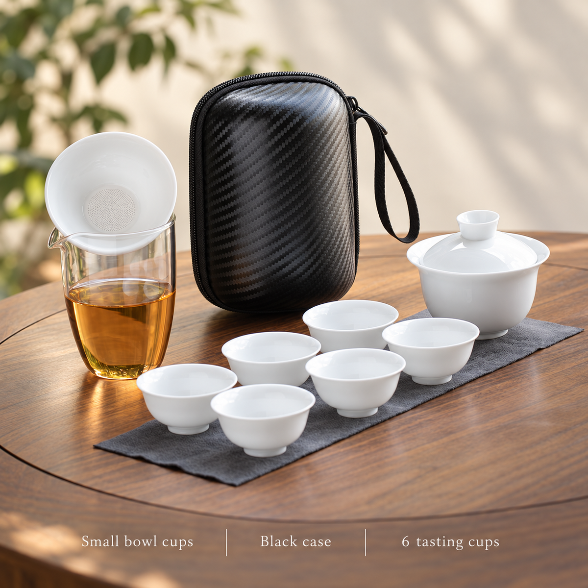 Small bowl cups / Black case