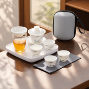 Fisherman Landscape · Four Cups · With Tray