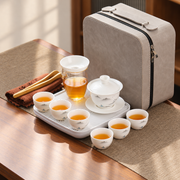 Fisherman Landscape · Six Cups · Tray & Larger Case