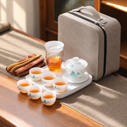 Teal Mountains · Translucent White · Six Cups · Tray & Larger Case