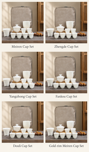 Six cups, shared tea