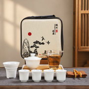 Zhongyi — 4 Cups / Landscape Fabric Case