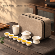 Plain White · Ceramic Pitcher