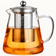 Clear Glass Teapot with Removable Infuser — image 1