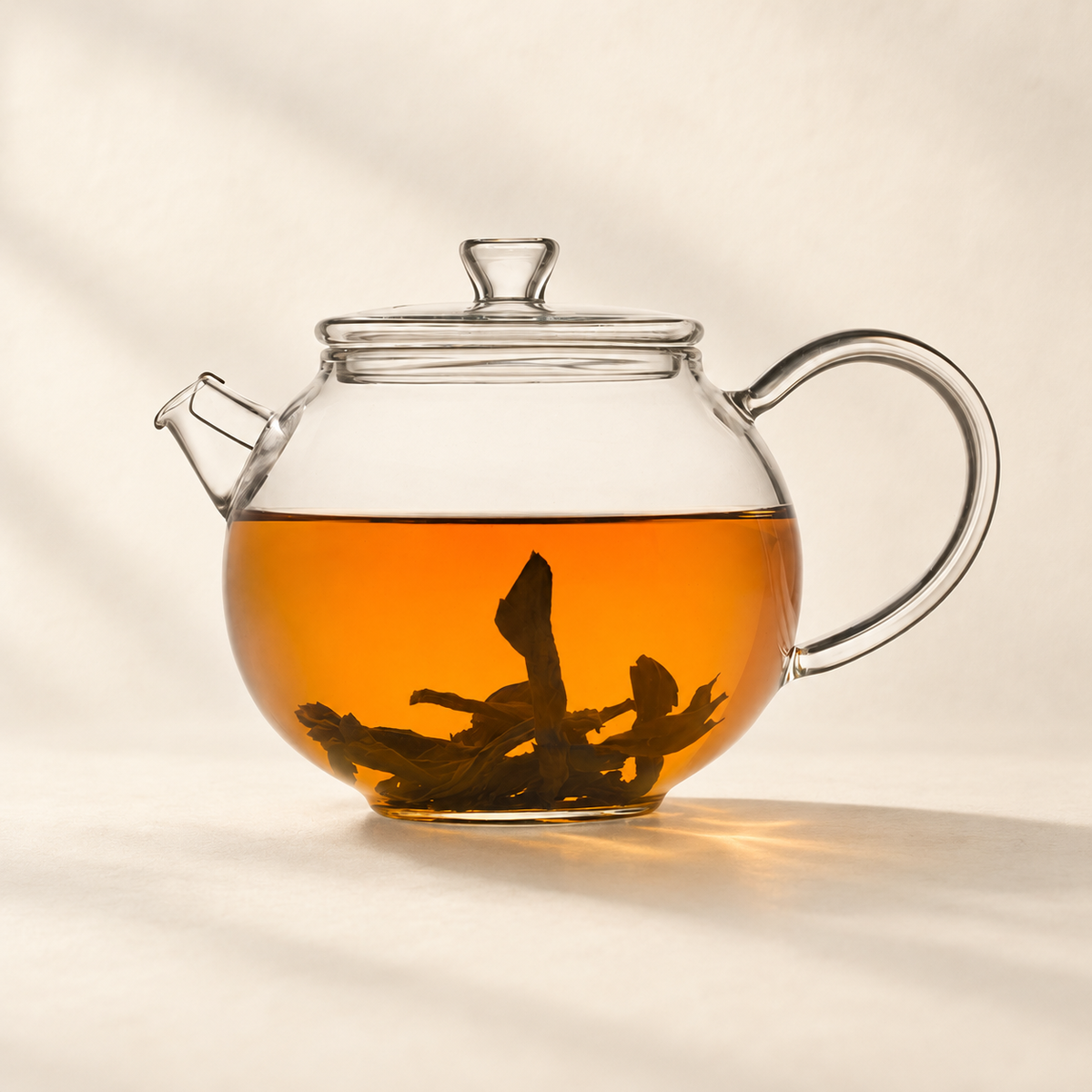 A small glass tea ritual