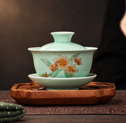 Bowl, Lid and Saucer
