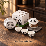 Panda Travel Tea Set with Three Cups — image 6
