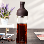 Glass Infuser Bottle with Dark Brown Lid — image 6