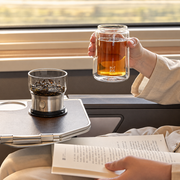 Double-Wall Glass Tea Infuser Cup with Carry Case — image 3