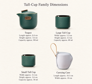 Wood-Accent Ceramic Travel Tea Set — image 4