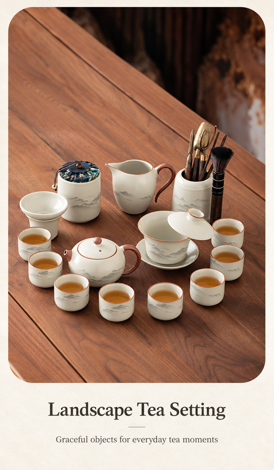 Landscape Tea Setting