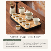 Mountain Landscape Ceramic Gongfu Tea Sets — image 25